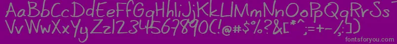 Шрифт CoertschriftRomaans – серые шрифты на фиолетовом фоне