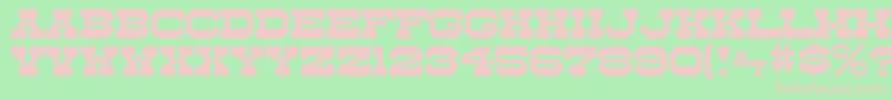 WhistleStopJl Font – Pink Fonts on Green Background