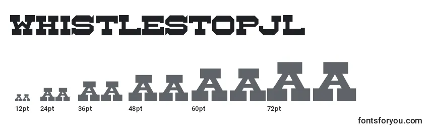 WhistleStopJl Font Sizes