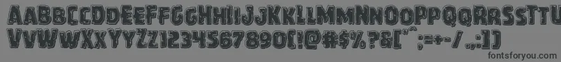 Howlinmadbevel Font – Black Fonts on Gray Background