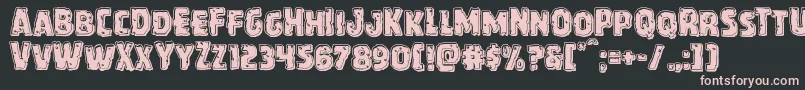 Howlinmadbevel Font – Pink Fonts on Black Background