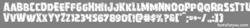 Howlinmadbevel Font – White Fonts on Gray Background