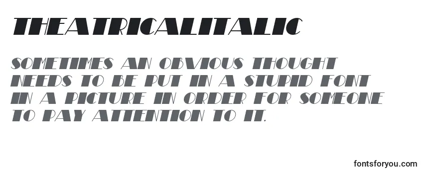 TheatricalItalic-fontti