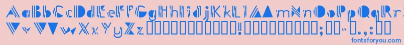 PicadillyBizarre Font – Blue Fonts on Pink Background