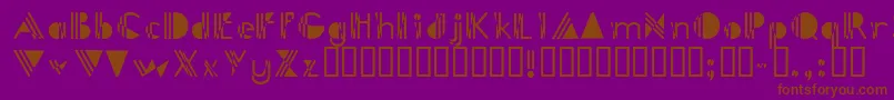 PicadillyBizarre Font – Brown Fonts on Purple Background