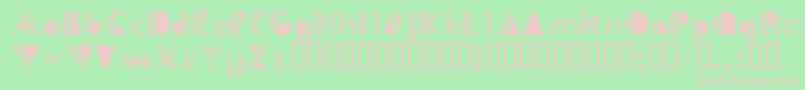 PicadillyBizarre Font – Pink Fonts on Green Background