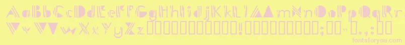 PicadillyBizarre Font – Pink Fonts on Yellow Background