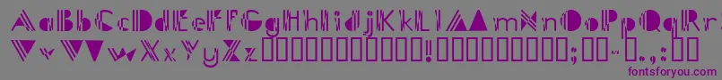 PicadillyBizarre Font – Purple Fonts on Gray Background