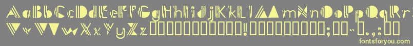 PicadillyBizarre Font – Yellow Fonts on Gray Background