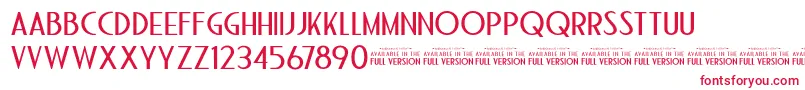 BandoengscheDemo Font – Red Fonts on White Background