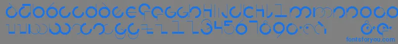 Weitere Informationen zur Circularia-Schriftart Circularia-Schriftart – Blaue Schriften auf grauem Hintergrund
