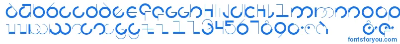 フォントCircularia – 白い背景に青い文字