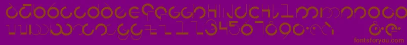 Circularia Font – Brown Fonts on Purple Background
