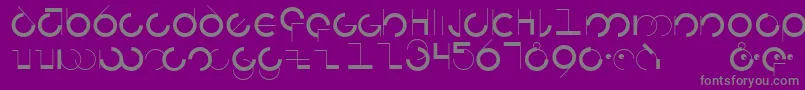 Circularia Font – Gray Fonts on Purple Background