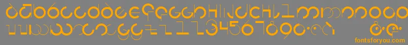 Circularia Font – Orange Fonts on Gray Background