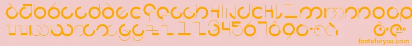 Circularia Font – Orange Fonts on Pink Background