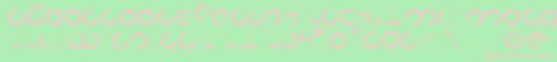 Circularia Font – Pink Fonts on Green Background