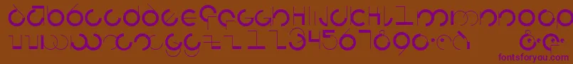 Circularia Font – Purple Fonts on Brown Background