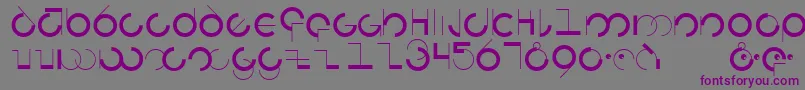 Circularia Font – Purple Fonts on Gray Background