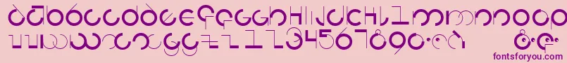 Circularia Font – Purple Fonts on Pink Background