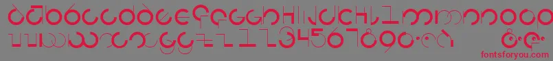 Шрифт Circularia – красные шрифты на сером фоне