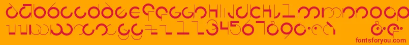 More about Circularia Font Circularia Font – Red Fonts on Orange Background