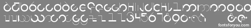 フォントCircularia – 灰色の背景に白い文字