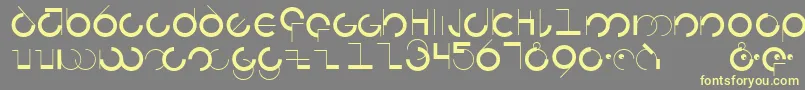 Circularia Font – Yellow Fonts on Gray Background
