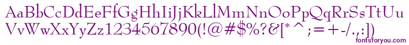 BernhardModernBt-Schriftart – Violette Schriften