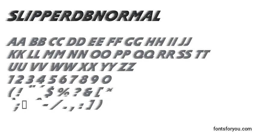 Police SlipperdbNormal - Alphabet, Chiffres, Caractères Spéciaux