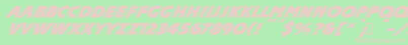 Police SlipperdbNormal – polices roses sur fond vert