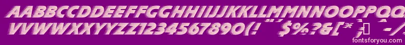 SlipperdbNormal Font – Pink Fonts on Purple Background