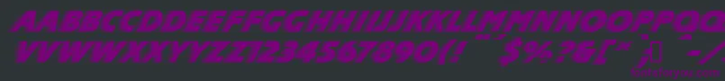 SlipperdbNormal Font – Purple Fonts on Black Background