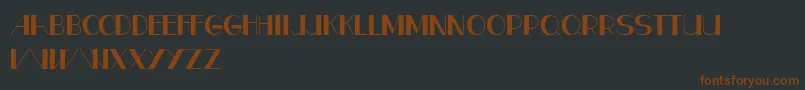 CfparisRegular Font – Brown Fonts on Black Background