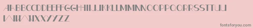 CfparisRegular-Schriftart – Graue Schriften auf rosa Hintergrund