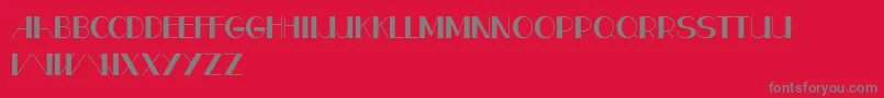 CfparisRegular Font – Gray Fonts on Red Background