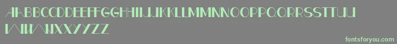 CfparisRegular Font – Green Fonts on Gray Background