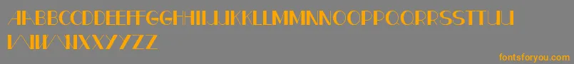CfparisRegular Font – Orange Fonts on Gray Background