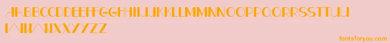 CfparisRegular Font – Orange Fonts on Pink Background