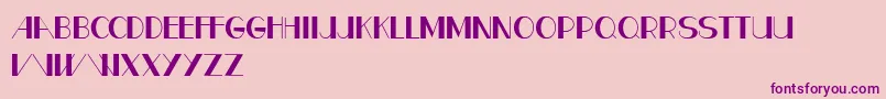 CfparisRegular Font – Purple Fonts on Pink Background