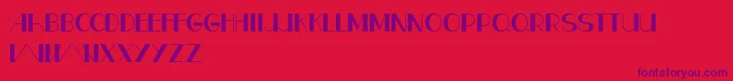 CfparisRegular-Schriftart – Violette Schriften auf rotem Hintergrund