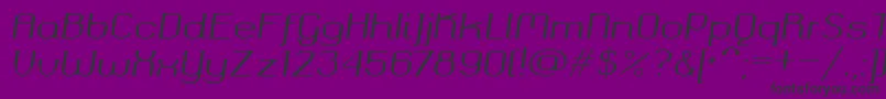 Okolaksregularitalic Font – Black Fonts on Purple Background