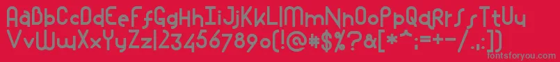 Mostlios Font – Gray Fonts on Red Background