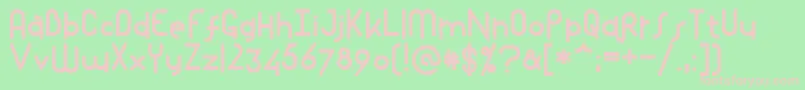 Mostlios Font – Pink Fonts on Green Background