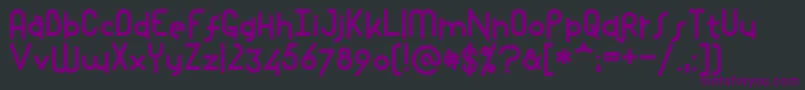 Mostlios-Schriftart – Violette Schriften auf schwarzem Hintergrund