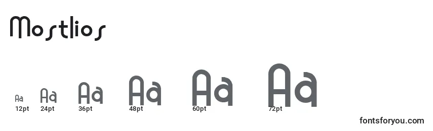 Mostlios Font Sizes