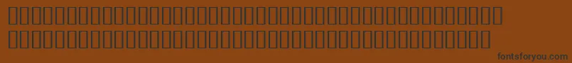 フォントBulmerMtRegularExpert – 黒い文字が茶色の背景にあります