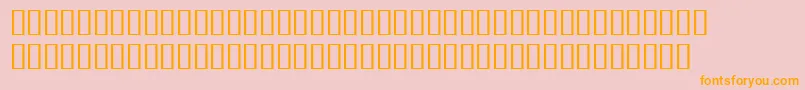 BulmerMtRegularExpert-Schriftart – Orangefarbene Schriften auf rosa Hintergrund