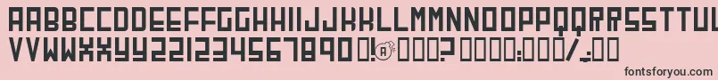 Cherb Font – Black Fonts on Pink Background