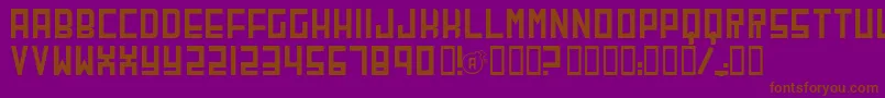 Cherb Font – Brown Fonts on Purple Background